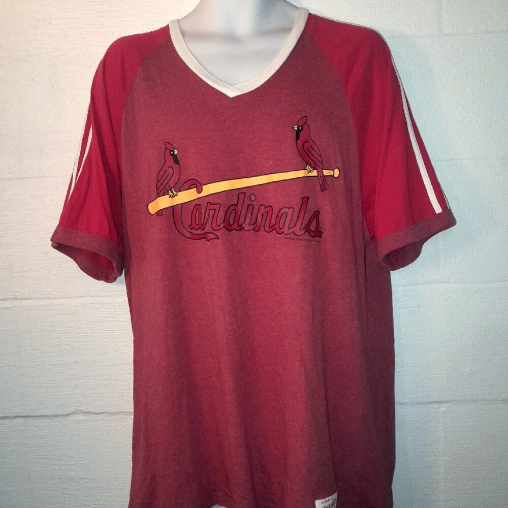 MLB St. Louis Cardinals Women's XL Baseball Shirt Mitchell & Ness